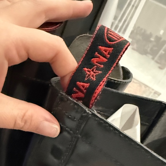 NaNa industrial leather Black Lace-Up Tall Boots - Picture 5 of 8